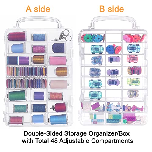 New brothread Double-Sided Storage Organizer Box