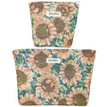 Large Storage Capacity Toiletry Bag Oil Painting Sunflower Make up Pouch - color: Sunflower Oil Painting