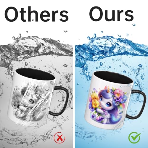 32 PCS Cute Unicorn with Flowers UV DTF Cup Wrap Stickers - style: Cute Unicorn with Flowers