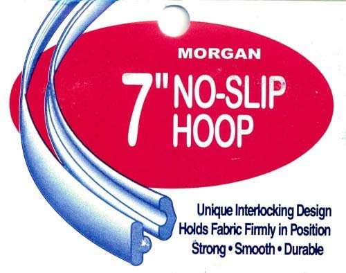 Morgan Quality Products No-Slip Embroidery Hoops Bundle, Interlocking Tongue and Groove Design (9", 7", and 5") - size: 9", 7", and 5"