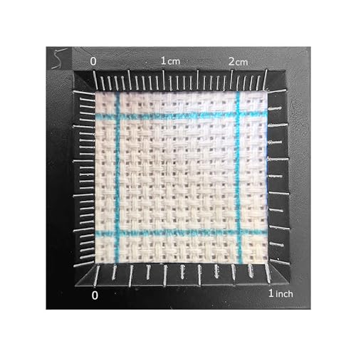 SewCrane 14CT Easy Count Aida Cotton Embroidery Fabric with Washable Grid Lines, White (59" W x 39" L) - size: 59"W x 39"L