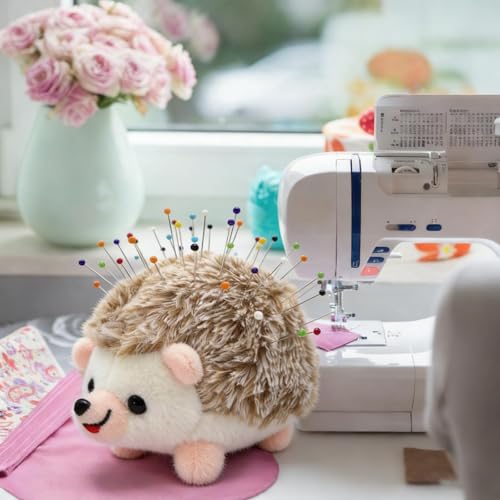 Sizobi Cute Hedgehog Pin Cushion for Sewing,Needle Holder Sewing Pin Holder - color: Gray