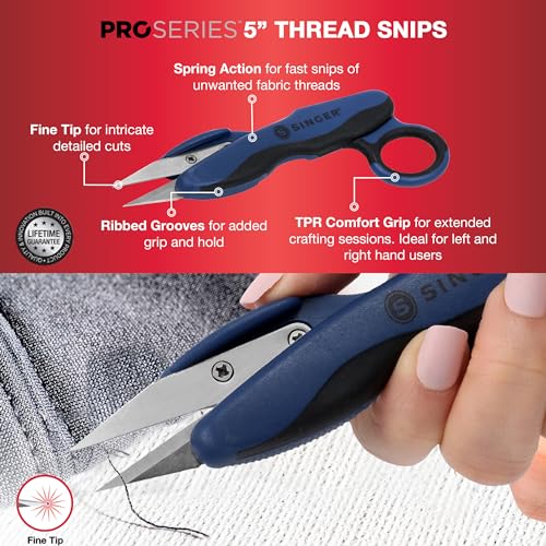 SINGER ProSeries™ Sewing Scissors Bundle, Fabric, Detail & Snips, 3 Count - color: Navy