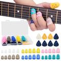 30Pcs Guitar Fingertip Protectors, 5‑Size XS‑XL Non‑Slip Finger Guards
