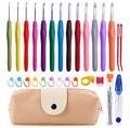 Mayboos 13 Pcs Crochet Hooks Set, 2mm(b)-10mm(n) Crochet Hooks Set - size: 13 Sizes