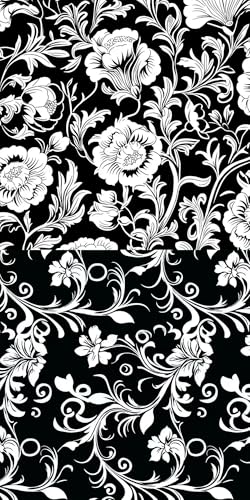 200pcs 4 x 4 inches Cotton Fabric Bundle-Black and White - color: Black and White, size: 4” x 4”