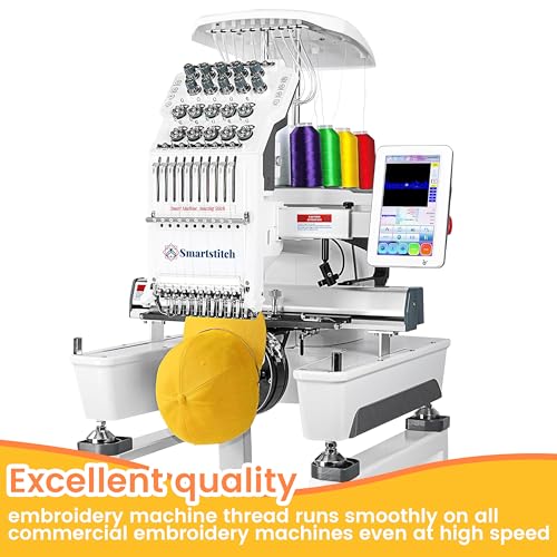 New brothread 15 Colors Huge Spools Polyester Embroidery Machine Thread - color: 15 Colors