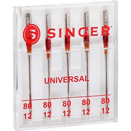 SINGER 04735 Sewing Machine Needles, 5-Pack, 80/12 - style: 80/12