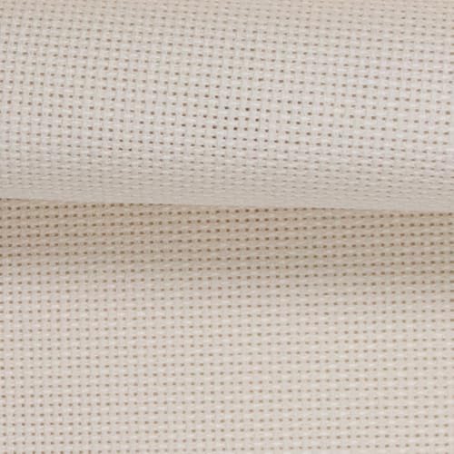 KCS 4/6 pc of 12" x 18"(30cmx45cm) 18CT Counted Cotton Aida Cloth Cross Stitch Fabric (4 pc, Ecru) - color: Ecru, size: 4 pc