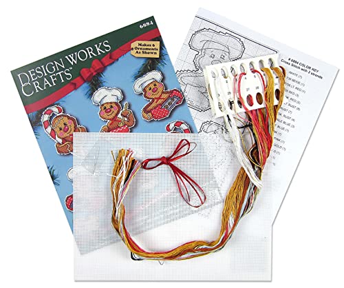Gingerbread Counted Cross Stitch Ornament Kit