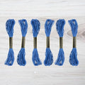 Embroidery Floss Pack – 6 Skeins, 8.7 Yards Each – Dark Blue Embroidery Floss for Needlework, DIY Bracelets, Crafting, Weaving - color: Dark Blue