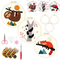 3 Packs Embroidery Kit for Adults, Embroidery for Beginners (Animal-2) - color: Animal-2