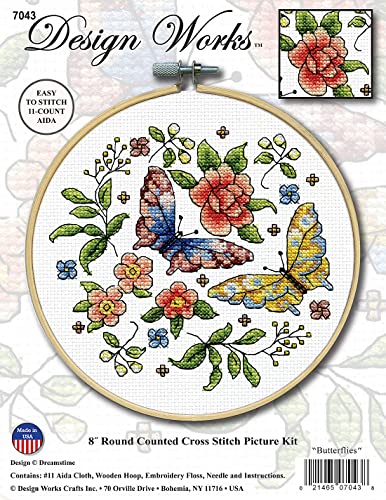 Design Works Crafts Janlynn Counted Cross Stitch Kit, Butterfly