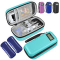 Medineed Temperature Display Insulin Travel Case, 2PCS Ice Packs, Seafoam - color: Seafoam