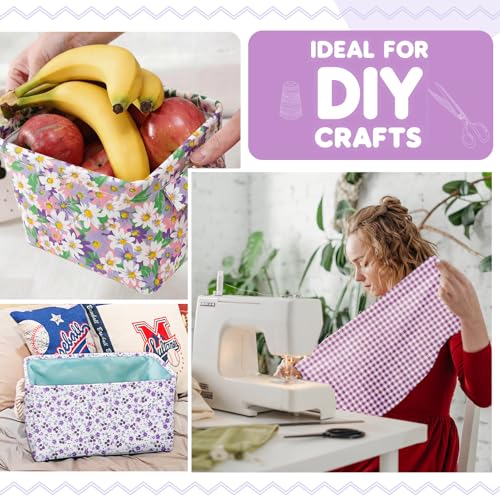 Aubliss 8pcs Fat Quarter Fabric Bundles (100% Cotton - 20'' x 20'') - color: Purple