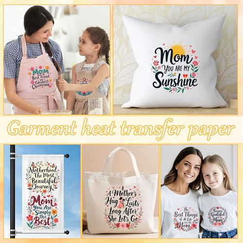 Mother’s Day DTF Transfers Ready to Press, Iron on Decals for T-Shirts - color: Mom644