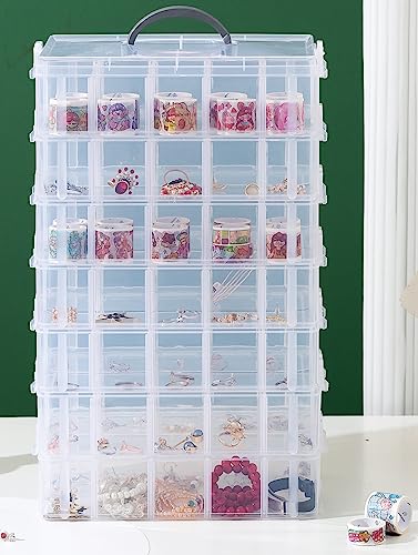 Gagee 7-Tier Craft Storage Organizer, Clear - color: Clear, size: 7