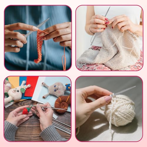 3pcs Wool Needles, Nylon Thread Rope Threader Large Eye Aluminium Finishing Tapestry Hand Weaving Sweater Tools Supplies Accessories for Sewing Knitting Crochet Yarn Embroidery