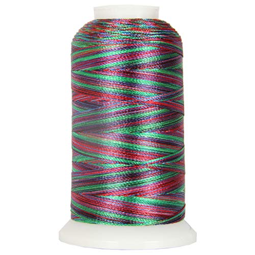 ThreadArt Polyester Machine Embroidery Thread, 1000M 40wt, Rainbow - color: Rainbow