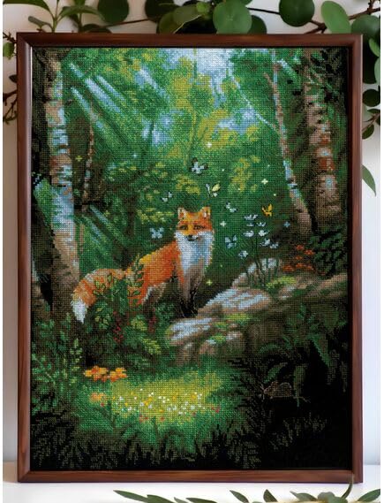 RIOLIS 2251 Fox in the Forest Counted Cross Stitch Kit 11.75 x 15.75 in - style: Fox in the Forest 2251