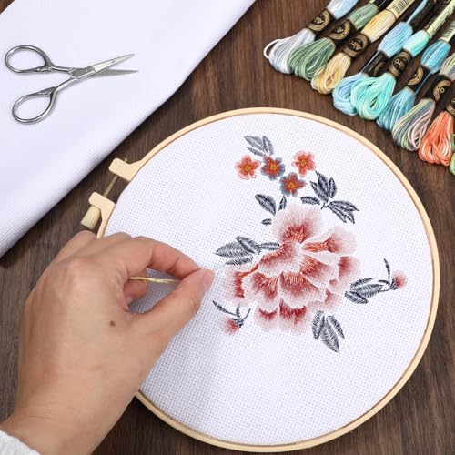 18 Pcs Friendship Bracelet String, Rainbow Embroidery Floss, Numbered Cross Stitch Thread for Bracelet Making Yarn, Craft Floss