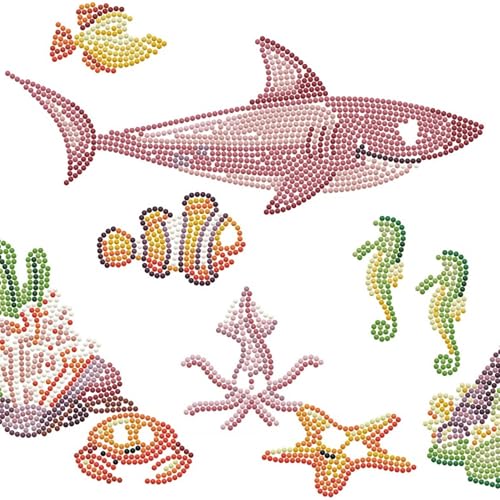 DIAMOND DOTZ in The Ocean Animal Diamond Painting Kit for Adults with Gems - color: DOTZ in the Ocean