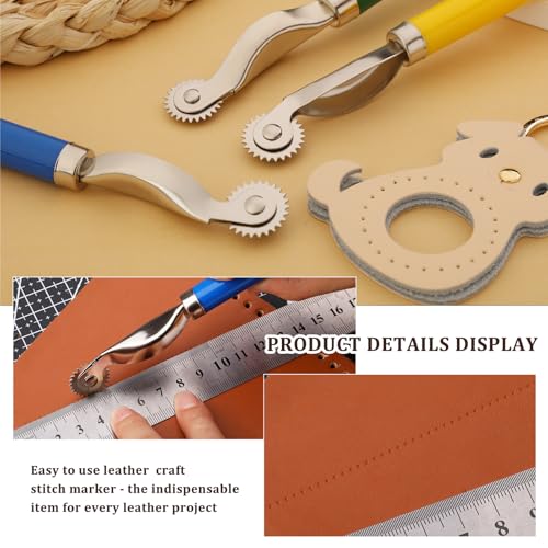 Nitlak 4PCS Tracing Wheel, Stitch Marking Spacer, Tracing Wheel Sewing Tool - color: Multicolor-2