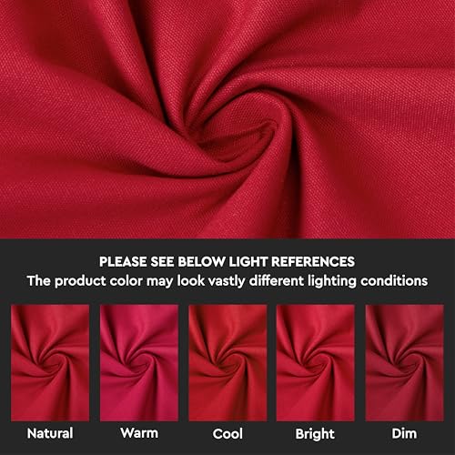 Encasa XO Throw Pillow Covers, Cotton, No Inserts 18"x18" - color: Deep Red, size: 18" x 18" (Pack of 4)