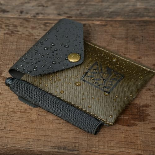 Rite in the Rain Monsoon On-the-Go Wallet, 3 3/8” x 3 ¾”, TPU fabric, Pen Holder (No. C971) - style: Wallet Only
