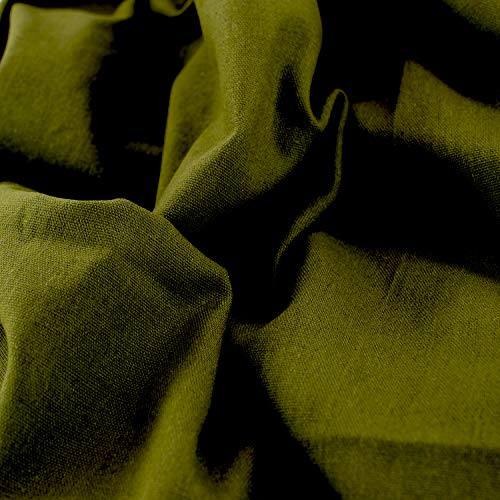 Rose Flavor Pre-Cut Quilting Linen Fabric,Craft Cloth,DIY for Sewing Crafting 60" by 1 Yard(Army Green) - color: Army Green