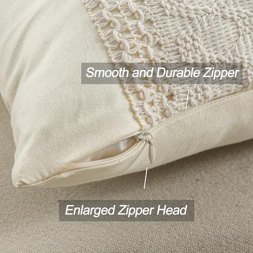Lumbar Throw Pillow Covers Set of 1 (Beige & Brown, 12x20 Inch) - color: Single Striped, size: 20" x 12" (Pack of 1)