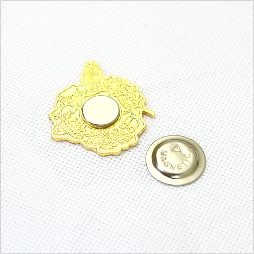 Awesome Pattern Studio Needle Minder Set - Mandala Hummingbird Magnetic Needle Minder + 2 Needle Threaders. Enamel Pin for Cross Stitch, Embroidery and Craft