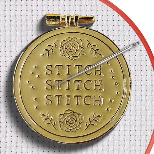 Magnetic Needle Minder Magnet Embroidery Accessories and Supplies Embroidery Needle Holder Cross Stitch Holder Needlework Supplies (Cardinal) (Gold) - size: Gold