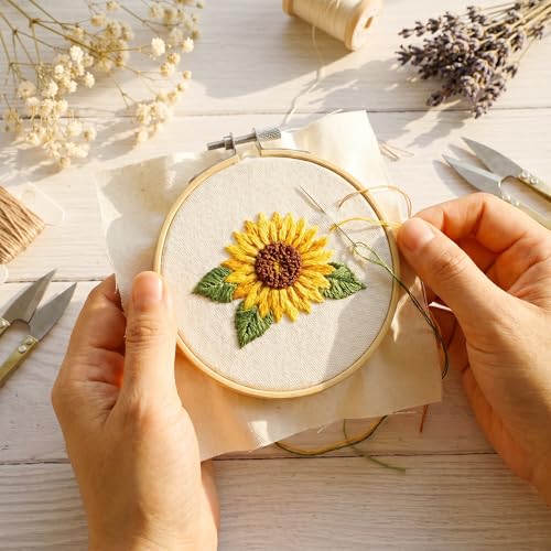 12 PCS Embroidery Fabric Squares Cotton Cloth Beige 6 x 6 Inch - color: Beige, size: 6 x 6 Inch