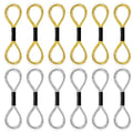 12 Skeins Metallic Embroidery Thread, Embroidery Floss Metallic Thread Glitter Threads String Cross-Stitch Threads for Sewing Making Yarn Hand Accessories(Gold+Silver)