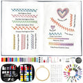 2026 Upgraded Embroidery Stitch Book & 132 Sewing Tools for Beginners