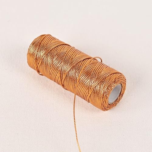 1.5mm Metallic String Decorative Metallic Bakers Twine Metallic Thread Rope for Craft Jewelry Making DIY Christmas Ornament Hanging Decoration, 3 Color E, 330 Yard - color: 3 Color E