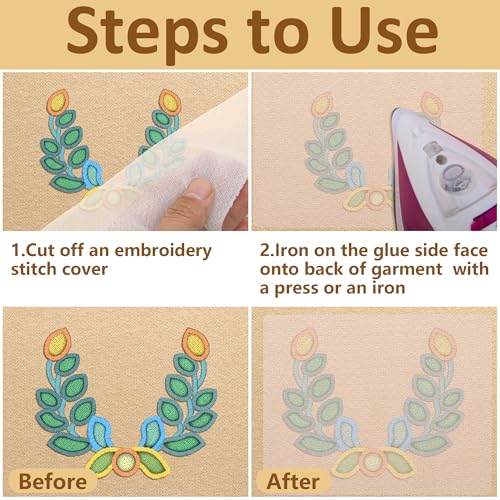 codree 13" x 22 Yd Extra Long Soft & Cozy Embroidery Stitch Cover - Washable Iron On Soft Touch Embroidery Backing - Prevent Scratchy Stitch Covering for Sewing