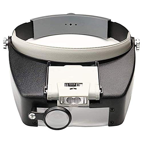 Headband Magnifier with Light，Glasses for Close Work,10X - color: 1.5x-3.5x - Led Light