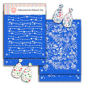 2 Layers Christmas Star String Slik Screens, 2 Layers Christmas Berry silkscreens for Polymer Clay Earring Making SSCMB-66 - color: SSCMB-66