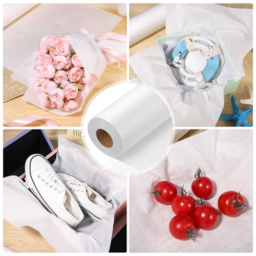 Tracing Paper Roll 17 in × 75 yd, White Translucent for Sewing, Drawing - size: 17in x 75yd