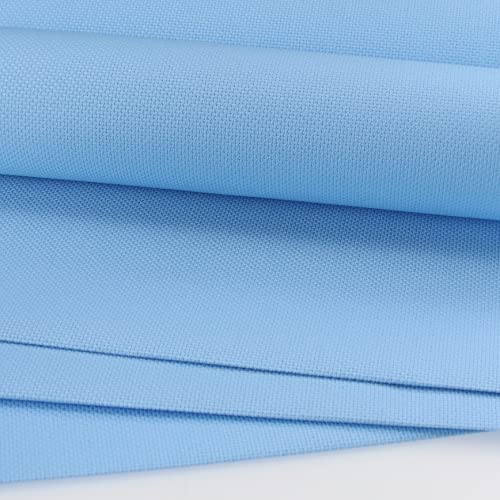KCS 4/6 pc of 12" x 18" 30cmx45cm 16CT Counted Cotton Aida Cloth Cross Stitch Fabric (Sea Foam+Light Blue, 6 pc) - color: Sea Foam+light Blue, size: 6 pc