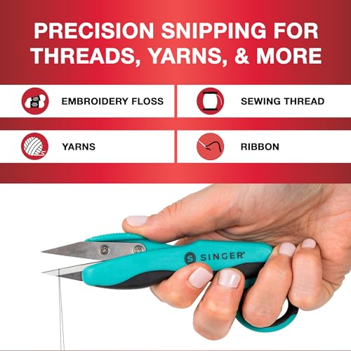 SINGER ProSeries™ 5" Thread Snips, Comfort Grip, Sewing & Yarn Cutter