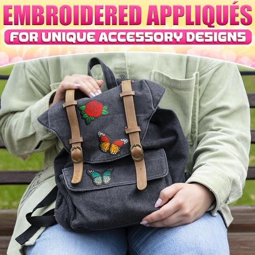 137-Piece Embroidery Kit for Beginners with 100-Color Floss