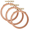 Caydo 3 Pieces 3 Inch Embroidery Hoops, Beech Wood - style: 3PCS 3 Inch