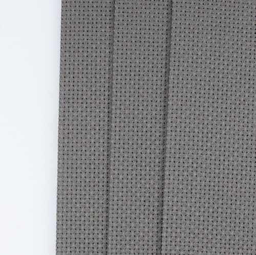 KCS 3 pc of 12" x 18"(30cmx45cm) Counted Cotton Aida Cloth Cross Stitch Fabric (Dark Grey,14CT) - color: Dark Grey, size: 14CT