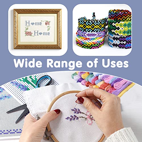 Embroidery Thread Friendship Bracelet String Cross Stitch Threads - color: 36 Colors 10 PCS