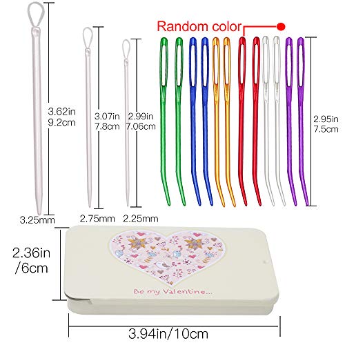 UOOU Yarn Needle, 15 Pcs Tapestry Needle Set Darning Needles