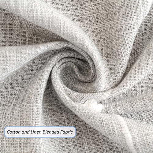 SIELUNO Rectangle Table Cloth Cotton Linen Waterproof Embroidery Tablecloth Rustic Farmhouse Style for Indoor Outdoor Dinning Tabletop Decoration-Plaids Grey-54"x102" - color: Plaids Grey, size: 54" x 102" (Rectangular)