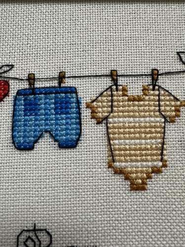 RIOLIS 1418 It's a Boy! Counted Cross Stitch Kit 7.87 x 7.87 in - style: It's a Boy! 1418